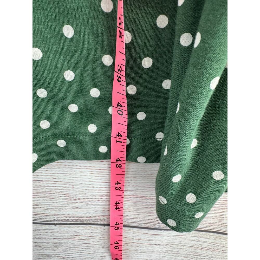 Boden Polka Dot Button Down Shirt Dress Womens 20-22 Green Stretch - Picture 8 of 10